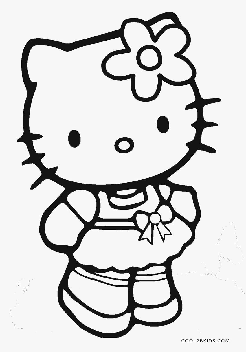 Coloring Pages For Kids Hello Kitty
 Free Printable Hello Kitty Coloring Pages For Pages