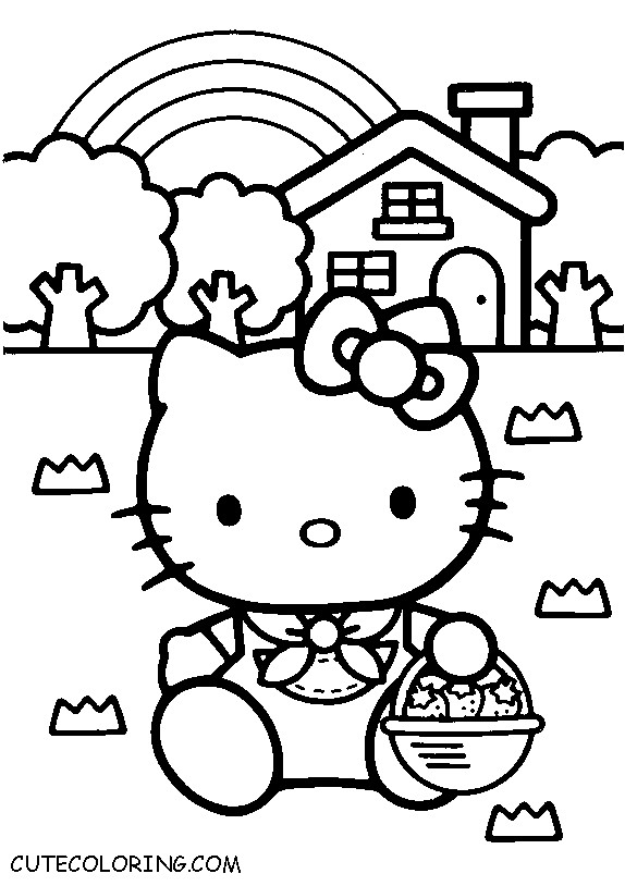Coloring Pages For Kids Hello Kitty
 Hello Kitty coloring pages CuteColoring