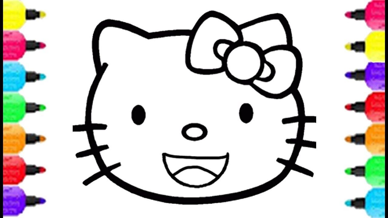 Coloring Pages For Kids Hello Kitty
 Hello Kitty Smiley Face Coloring Pages How To Draw Hello