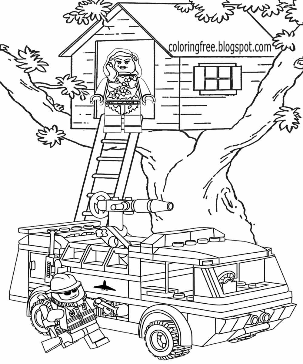 Coloring Pages For Kids Lego
 Printable Lego City Coloring Pages For Kids Clipart