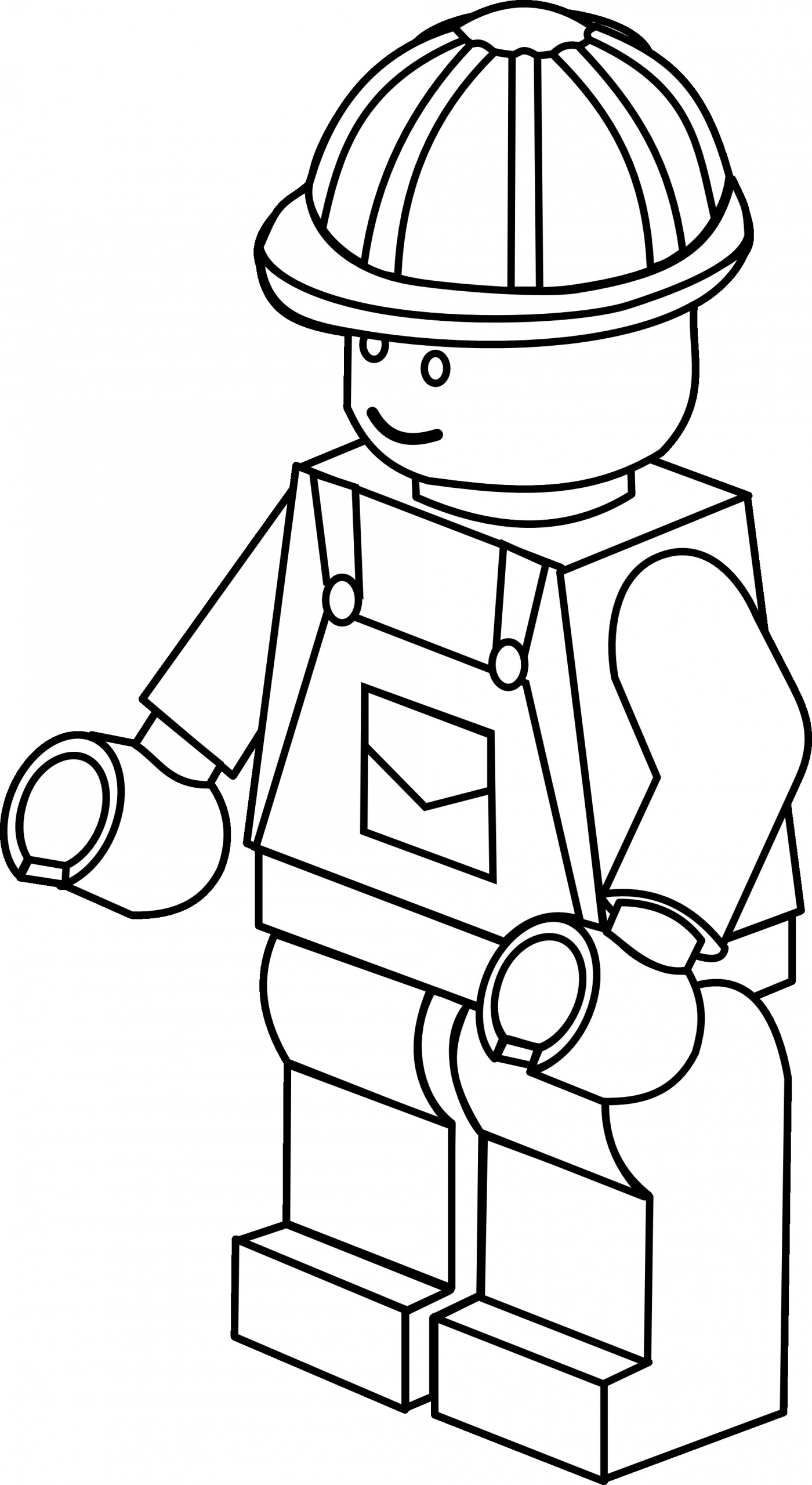 Coloring Pages For Kids Lego
 More plex LEGO figure colouring sheet