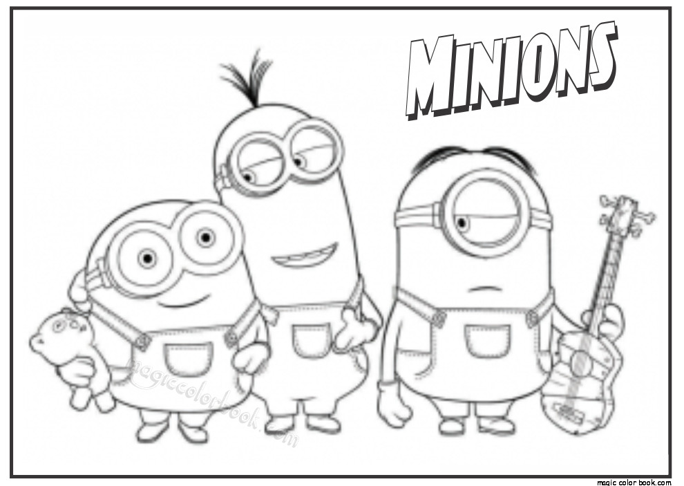 Coloring Pages For Kids Minions
 ミニオン塗り絵 無料 saruwakakun