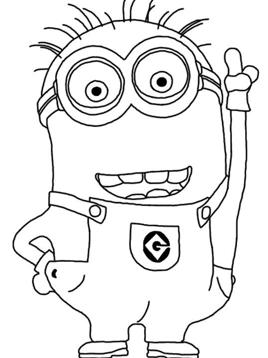 Coloring Pages For Kids Minions
 Minion Coloring Pages Party Favors Pinterest