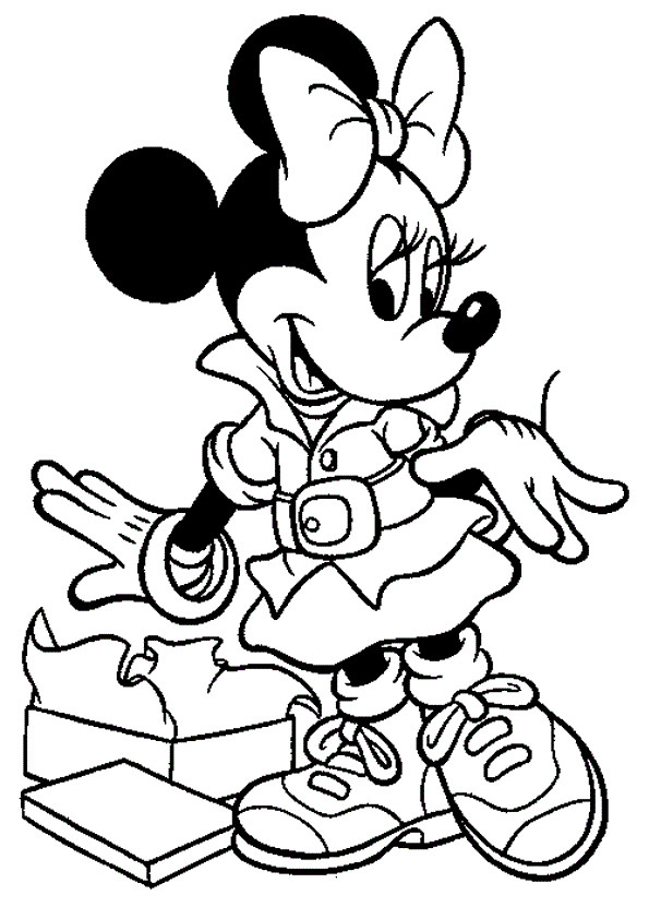 Coloring Pages For Kids Minnie Mouse
 Free Printable Minnie Mouse Coloring Pages For Kids