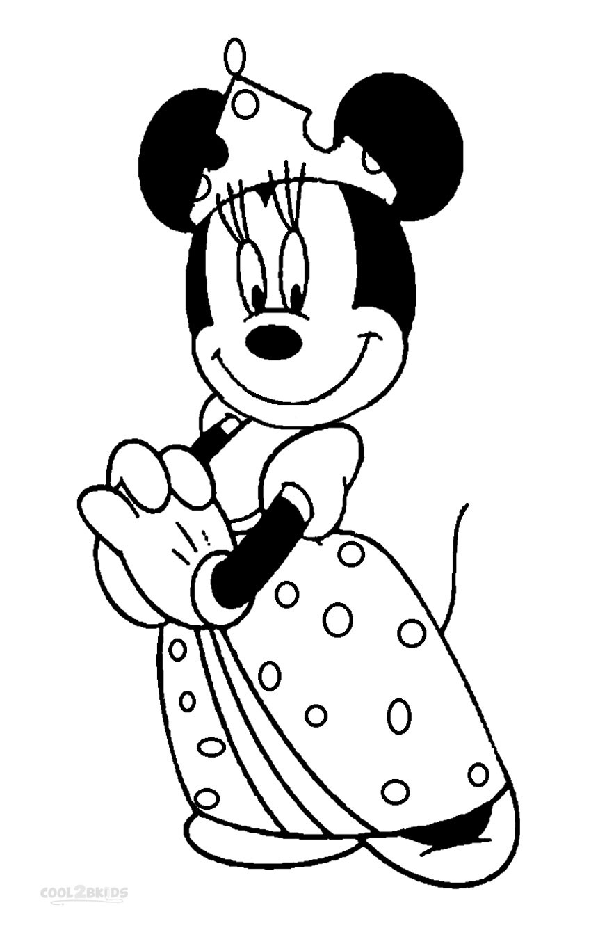 Coloring Pages For Kids Minnie Mouse
 Printable Minnie Mouse Coloring Pages For Kids