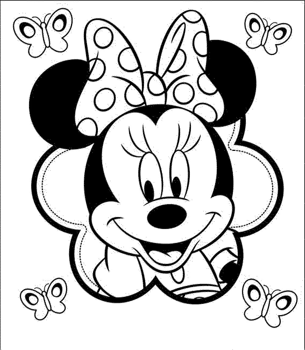 Coloring Pages For Kids Minnie Mouse
 Minnie Mouse Black Face Cliparts