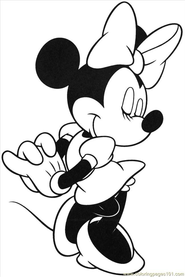 Coloring Pages For Kids Minnie Mouse
 Free Printable Minnie Mouse Coloring Pages For Kids