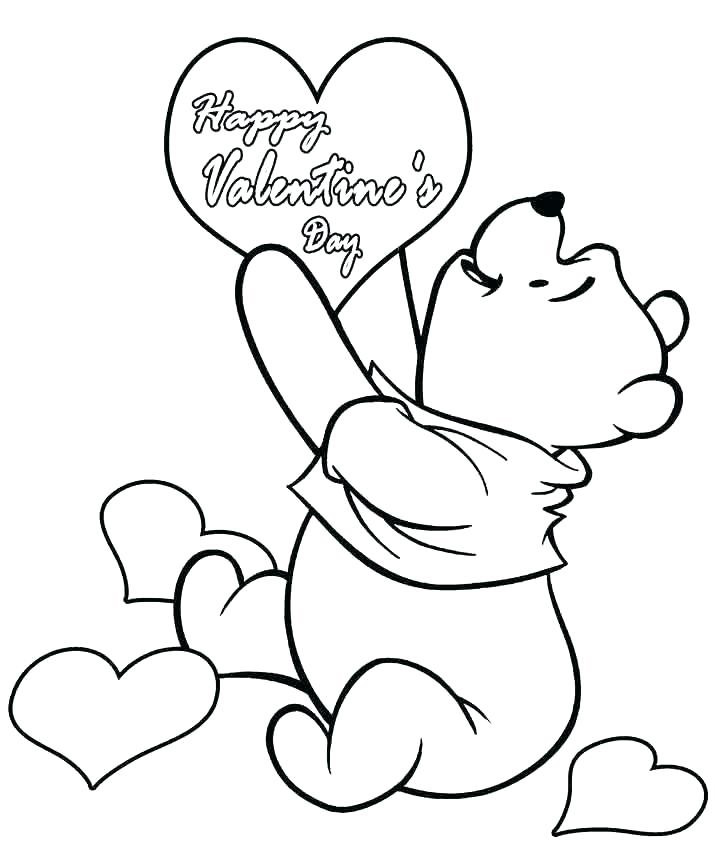 Coloring Pages For Kids Valentines Day
 Happy Valentines Day Coloring Pages Printable Games Sketch