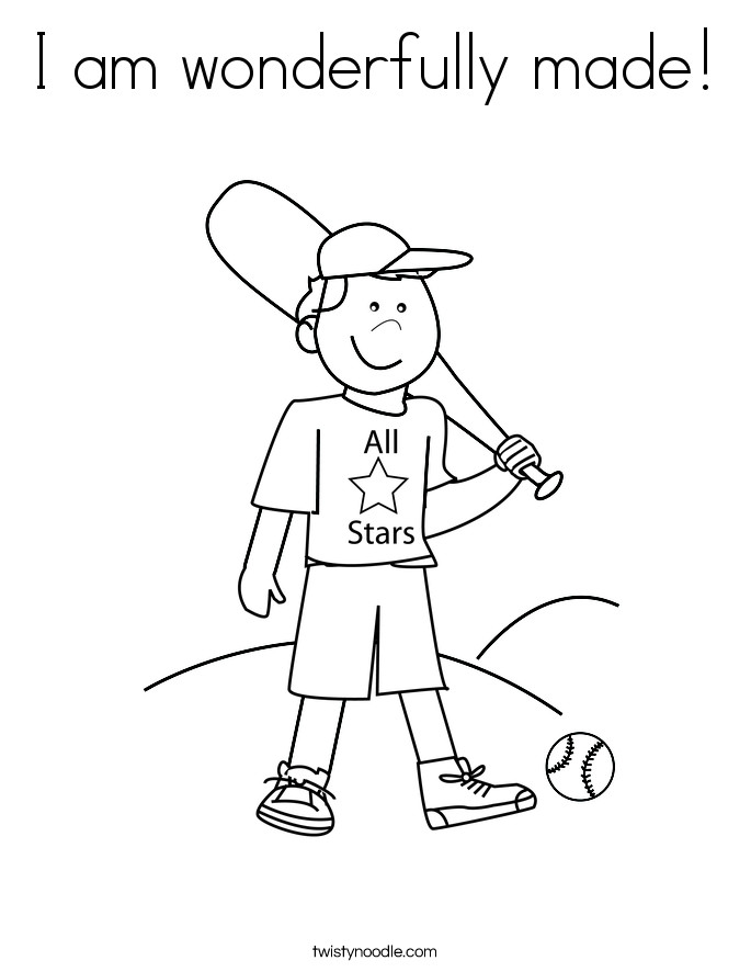 Coloring Pages For Kindergarten Boys
 i am wonderfully made coloring sheets Bing