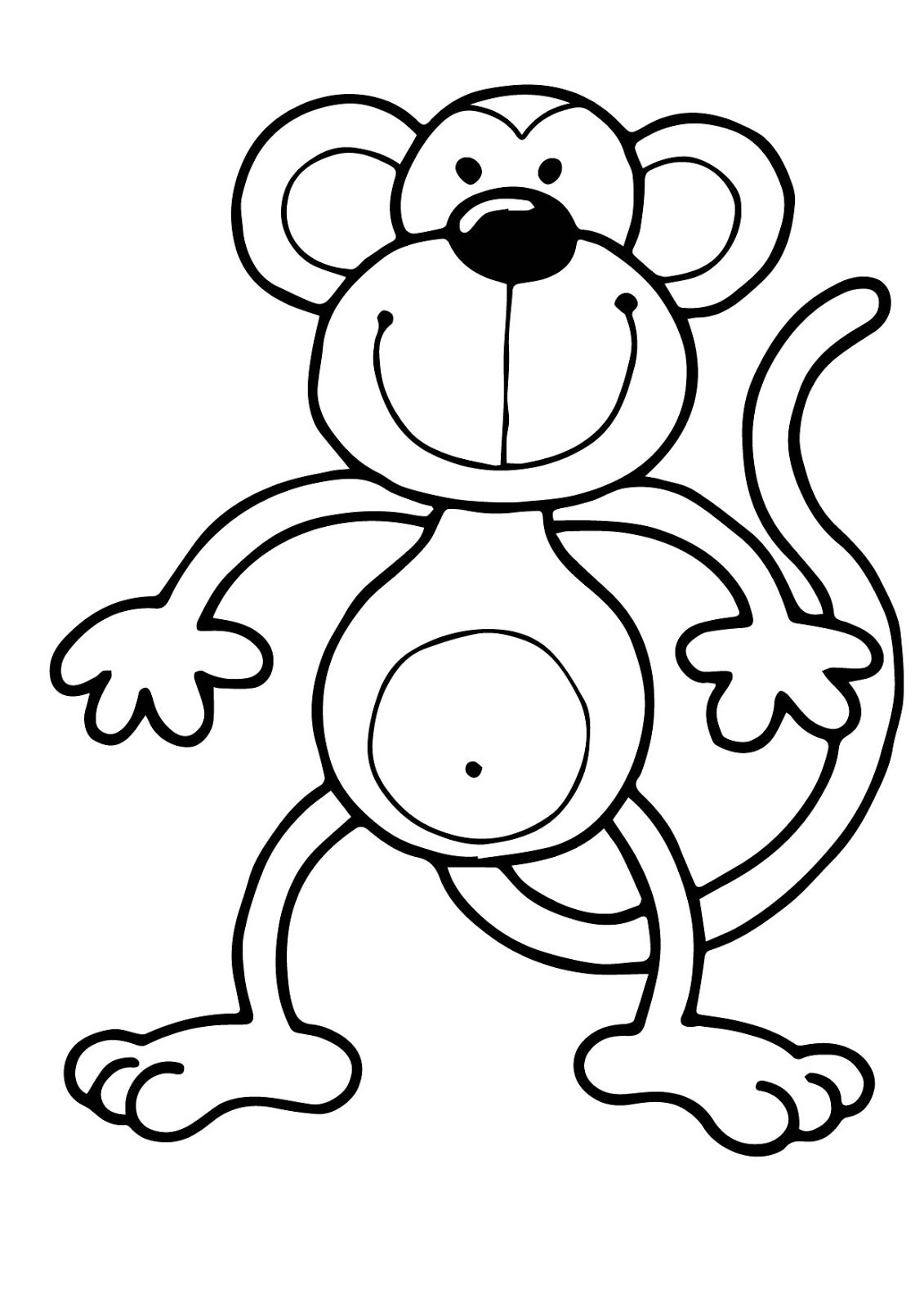 Coloring Pages For Toddlers
 Riscos graciosos Cute Drawings Riscos de macaquinhos
