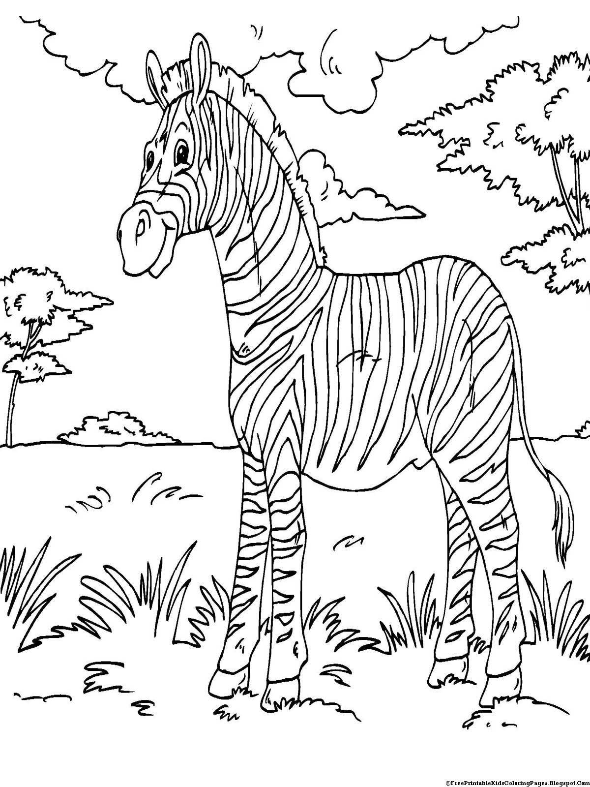 Coloring Pages For Toddlers Printable
 Zebra Coloring Pages Free Printable Kids Coloring Pages