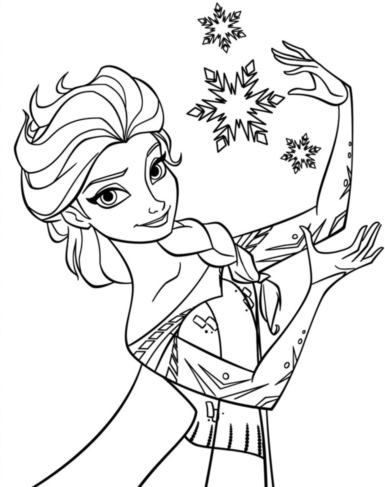 Coloring Pages For Toddlers To Print
 Free Printable Elsa Coloring Pages for Kids Best
