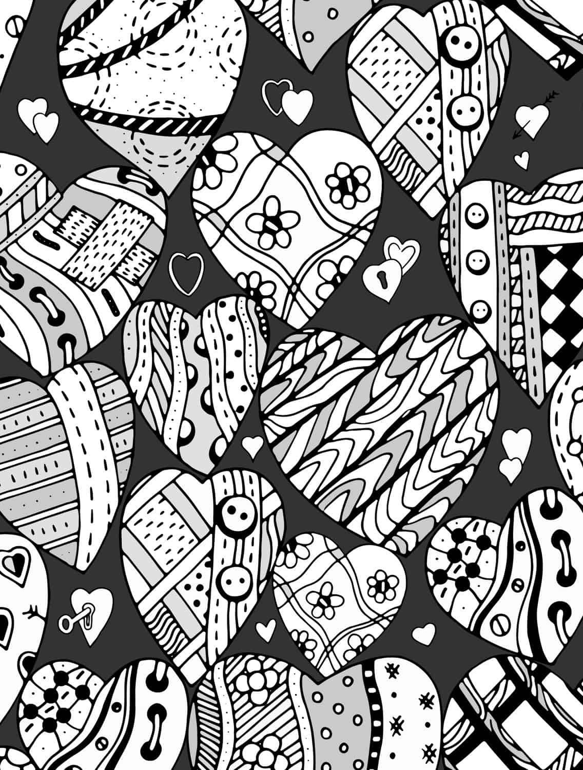 Coloring Pages For Valentines Day Printable
 20 Free Printable Valentines Adult Coloring Pages Nerdy
