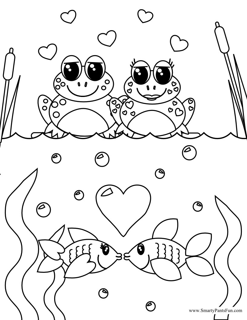 Coloring Pages For Valentines Day Printable
 Smarty Pants Fun Printables