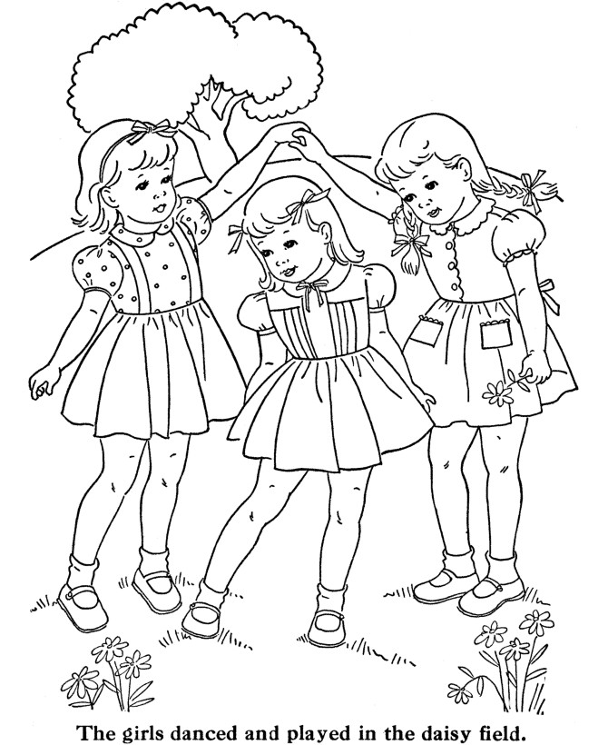 Coloring Pages Little Girls
 Cute Little Girls Coloring Pages Coloring Home