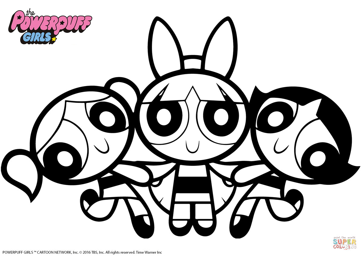 Free Printable Powerpuff Girl Coloring Page Coloring Pages