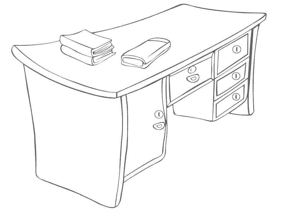 Coloring Table For Kids
 Table Coloring Page Coloring Home