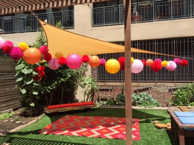 Combined Graduation Party Ideas
 Colorful and creative outdoor party decoration idea We