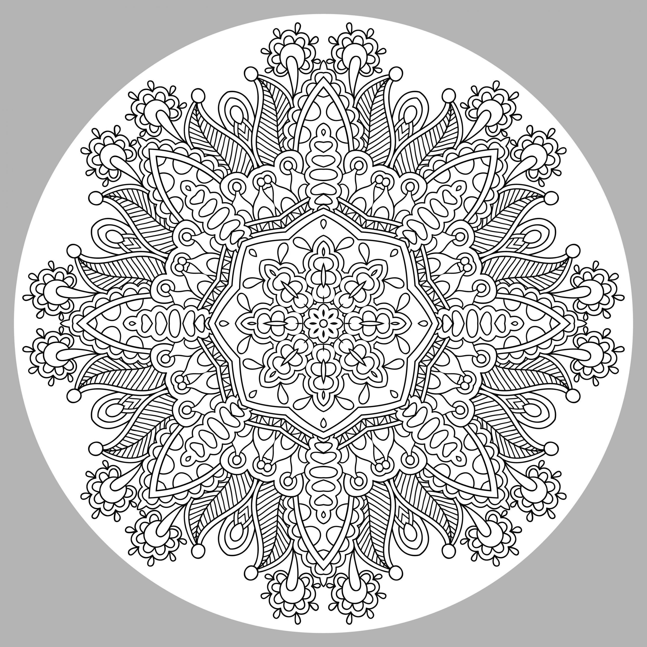 Complex Mandala Coloring Pages Printable
 Free Mandalas page coloring mandala plex by karakotsya