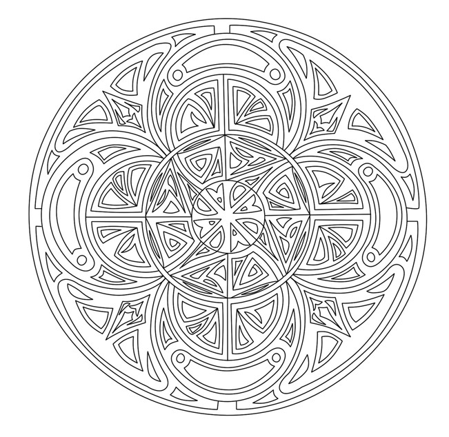 Complex Mandala Coloring Pages Printable
 Free Printable Mandala Coloring Pages For Adults Best