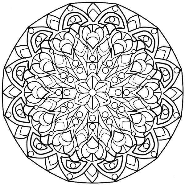 Complex Mandala Coloring Pages Printable
 Pin by Katharina Nigliaccio on color me and printables
