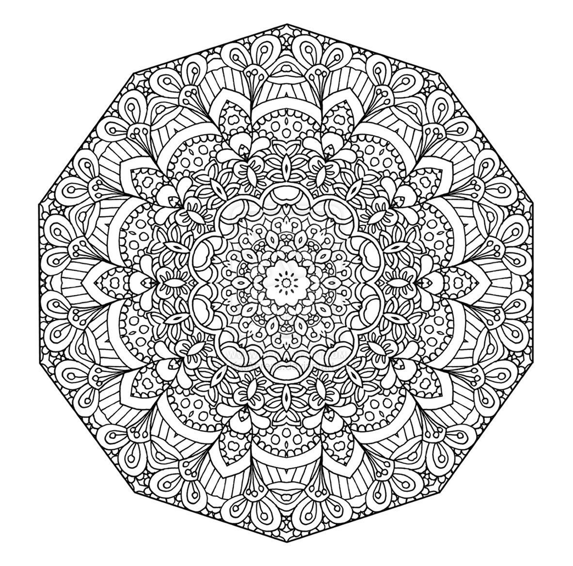 Complex Mandala Coloring Pages Printable
 Printable plex Mandala Coloring Pages Printable 360