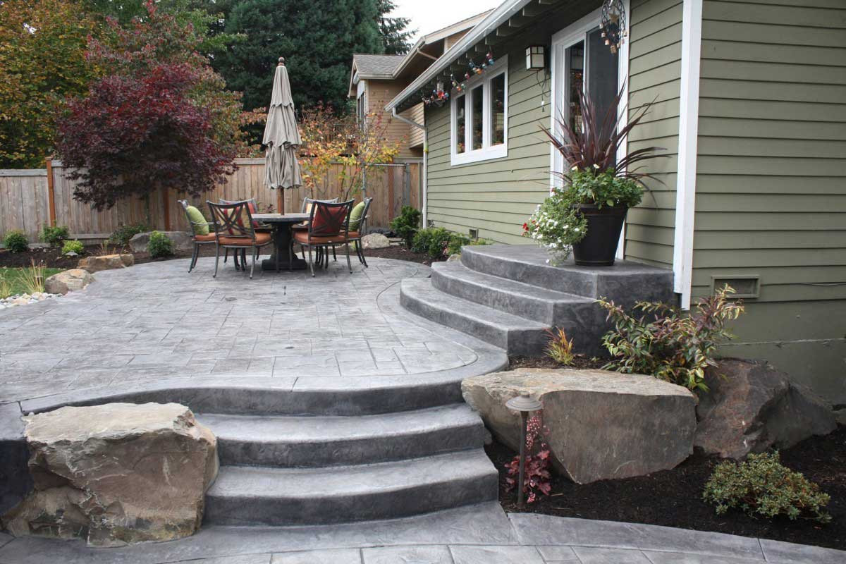Concrete Patio Landscaping
 How To Build Concrete Patio In 8 Easy Steps