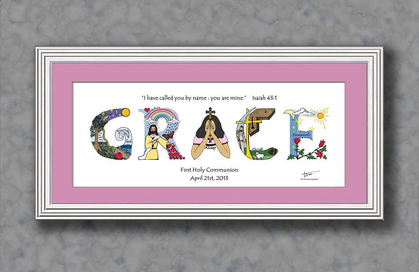 Confirmation Gift Ideas For Girls
 First munion Gifts for Girls by TheChristianAlphabet on