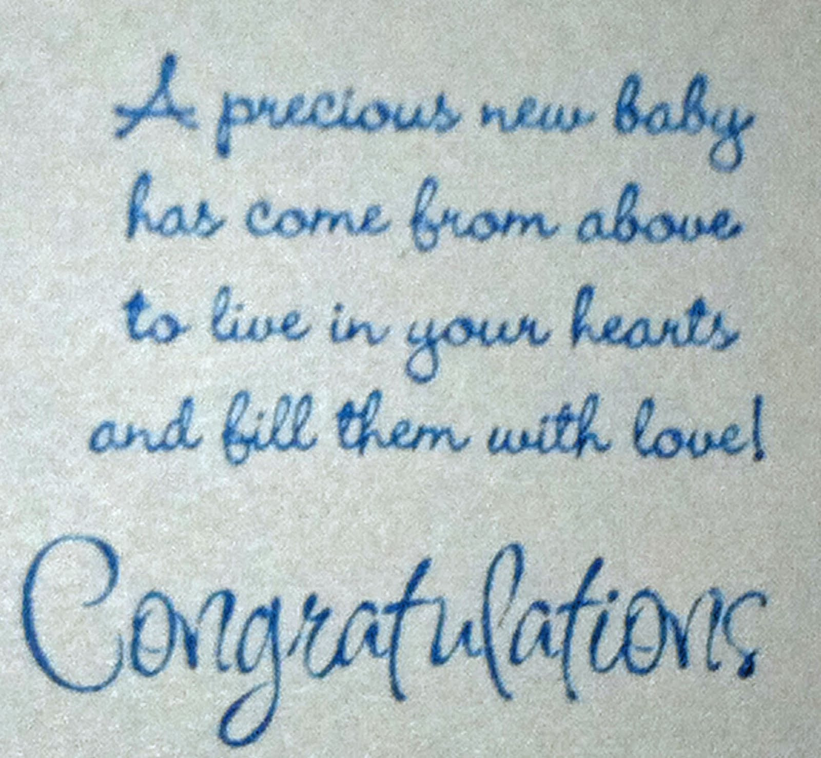 Congratulations Baby Quote
 Michelle s MBellishments Happy New Baby