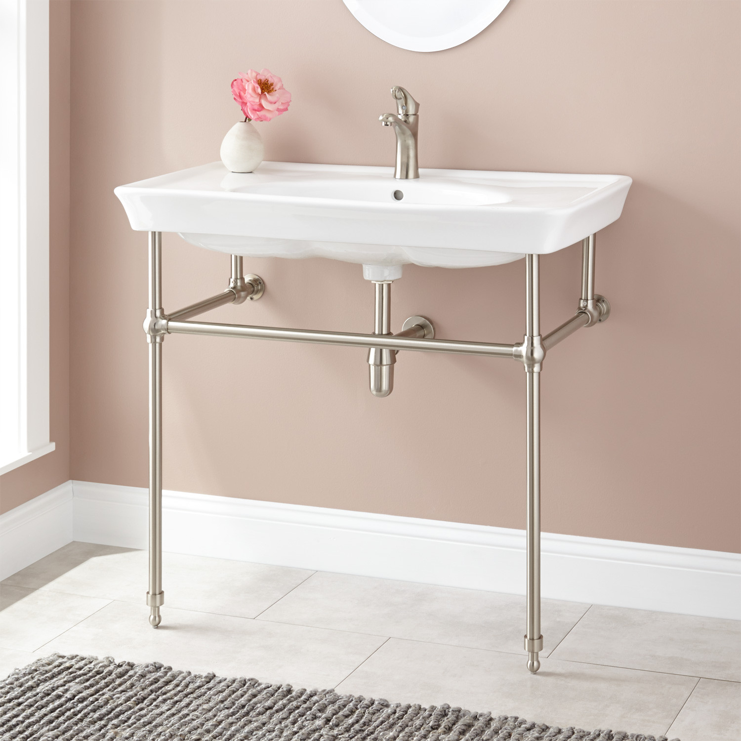 Console Sink Bathroom
 Bathroom Console Sink For Unique Free Standing Sink