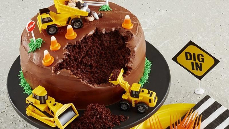 Construction Birthday Cakes
 Construction Site Cake recipe from Betty Crocker