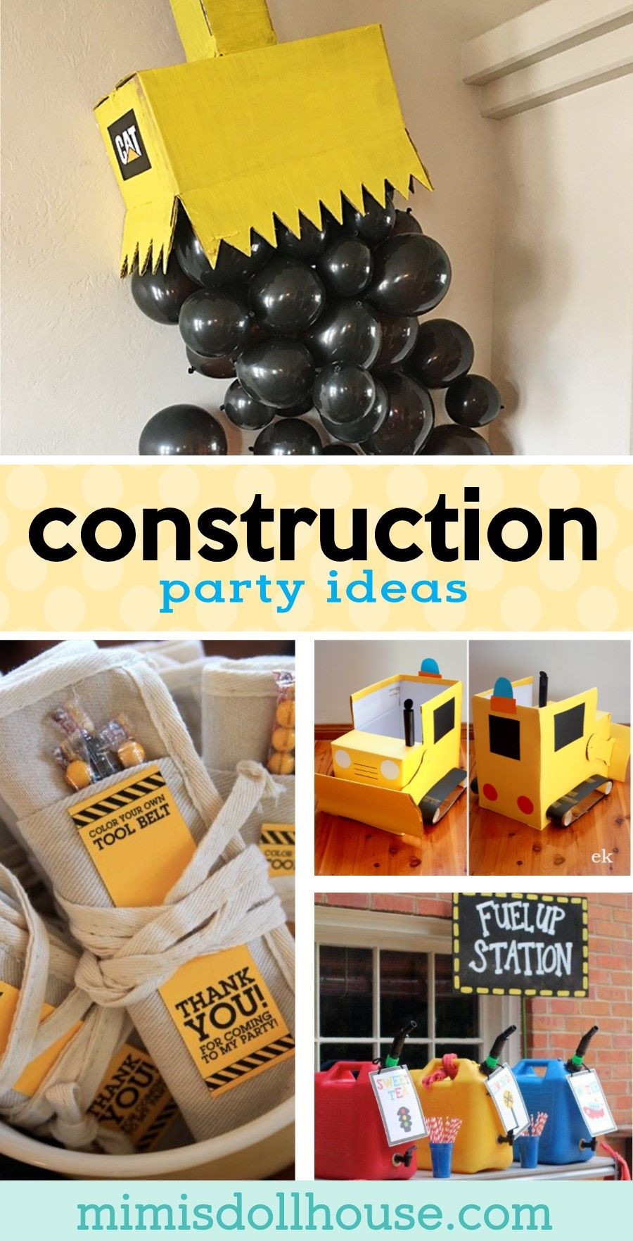 Construction Birthday Party Decorations
 Pin on Parties and Party Ideas