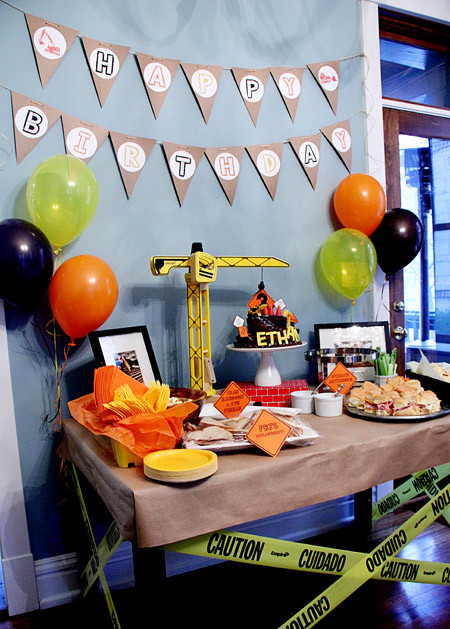 Construction Birthday Party Decorations
 Ethan s Big Rig Construction Birthday Party