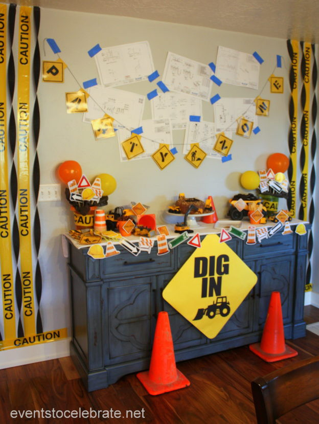 Construction Birthday Party Decorations
 Centerpieces Archives events to CELEBRATE