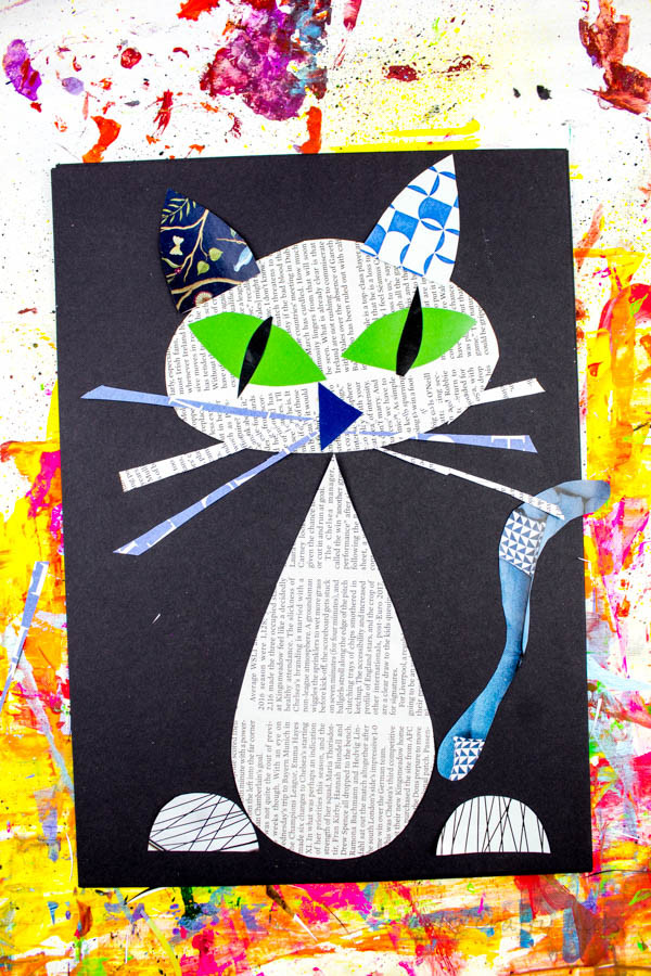 Cool Art Projects For Kids
 Cool Cat Newspaper Art Project for Kids Arty Crafty Kids