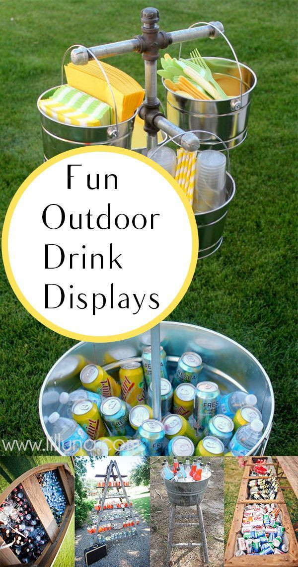 Cool Backyard Party Ideas
 Fun Outdoor Drink Display Ideas