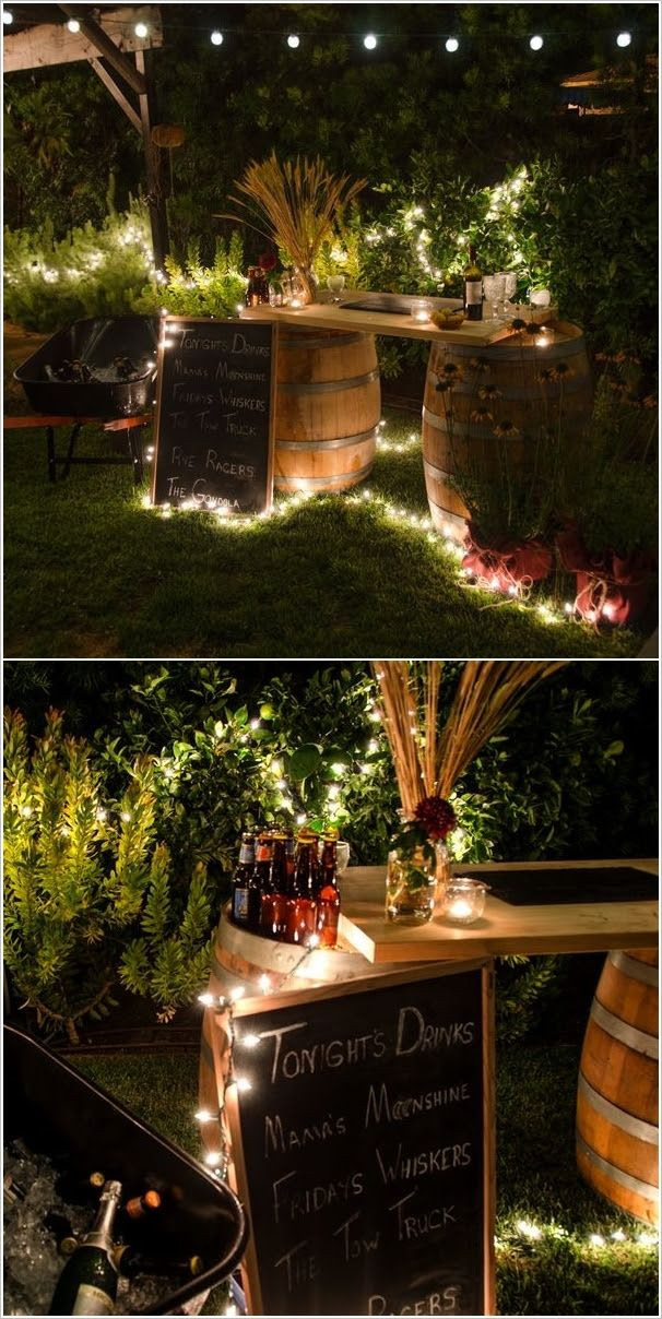 Cool Backyard Party Ideas
 A Cool Wine Barrel Bar Outdoor Bars