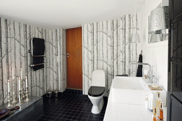 Cool Bathroom Wallpaper
 Black And White Wallpaper For Bathroom 11 Desktop