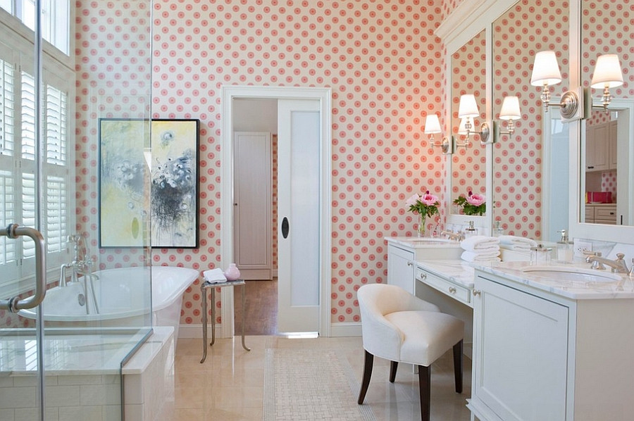 Cool Bathroom Wallpaper
 Feminine Bathrooms Ideas Decor Design Inspirations