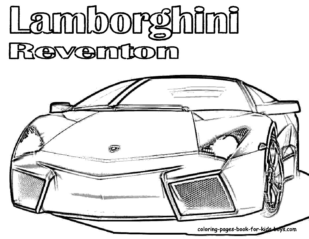 Cool Coloring Pages For Boys
 Lamborghini Reventon Cool Coloring Pages
