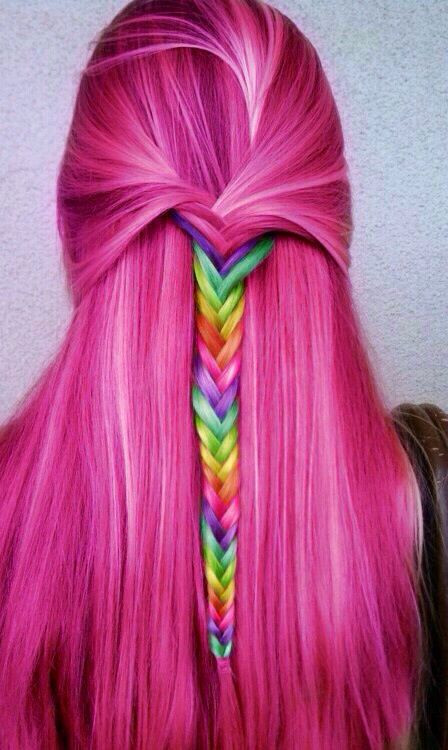 Cool Dyed Hairstyles
 30 Rainbow Colored Hairstyles to Try Pretty Designs