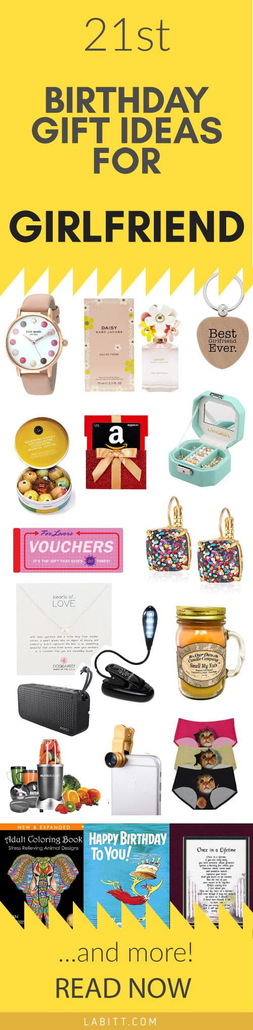 Cool Gift Ideas For Girlfriends
 Creative 21st Birthday Gift Ideas for Girlfriend 21