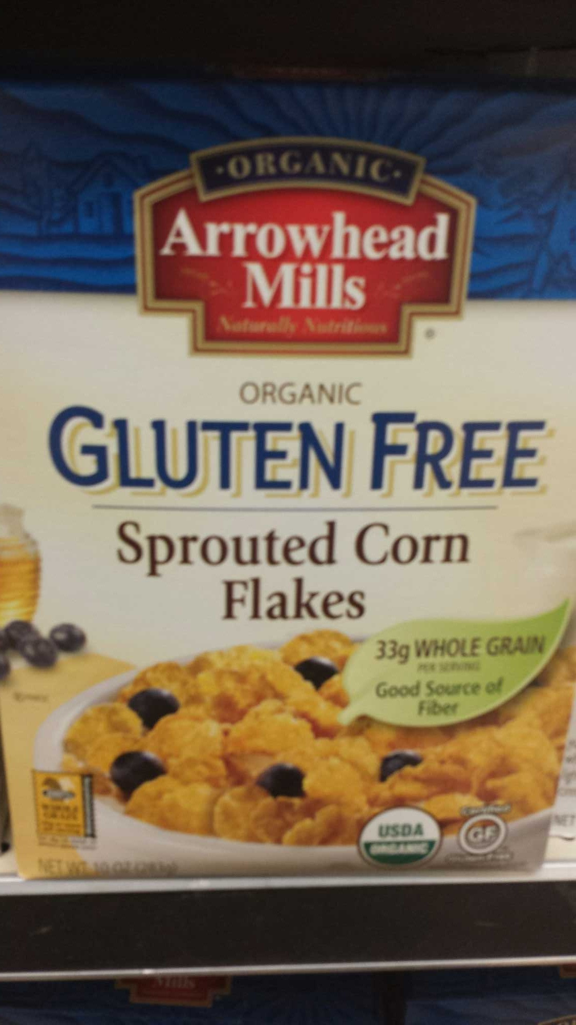 Corn Flakes Gluten Free
 Gluten Free Sprouted Corn Flakes Arrowhead Mills 8
