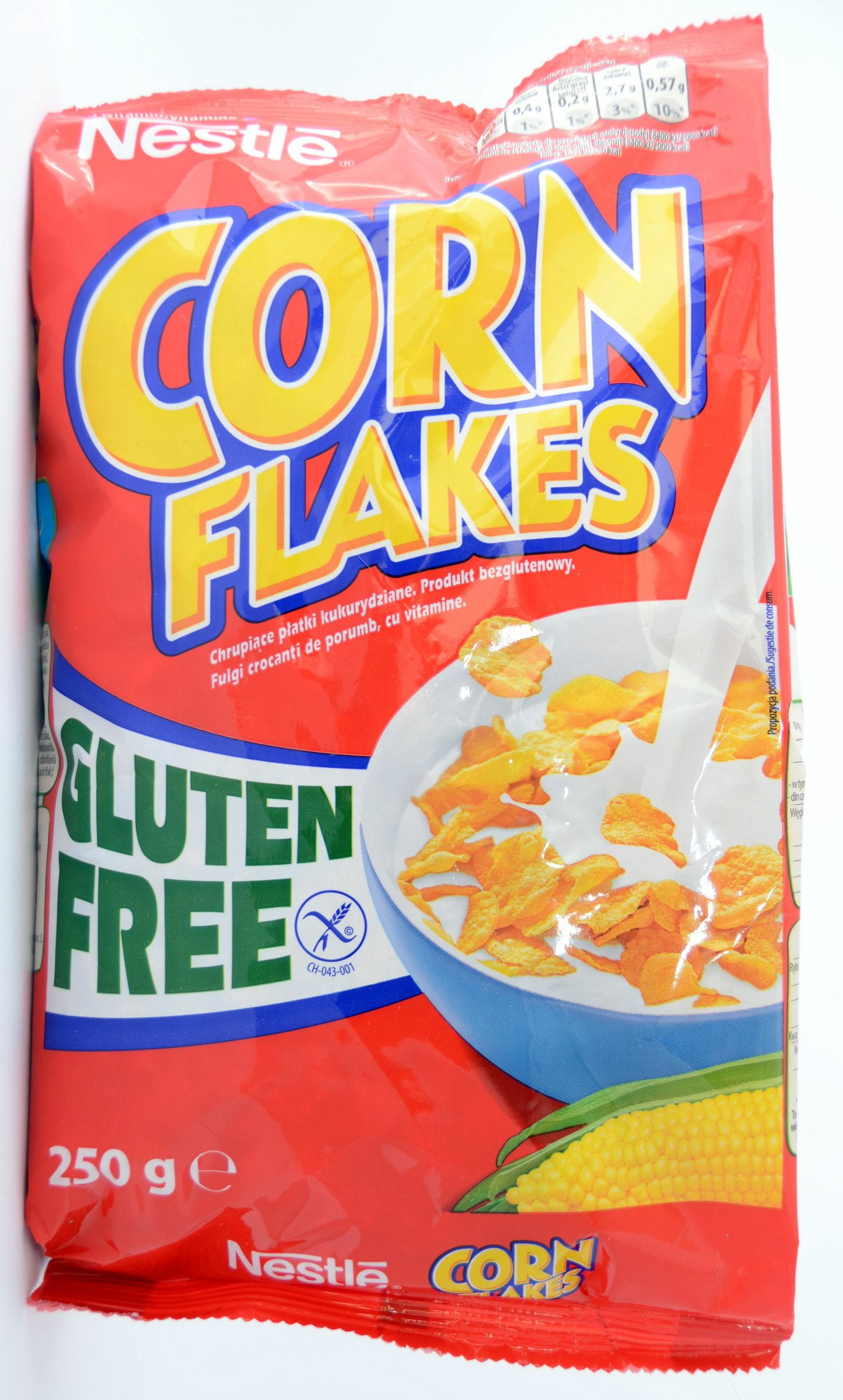 Corn Flakes Gluten Free
 Nestle Cereal Corn Flakes Gluten Free 250 g