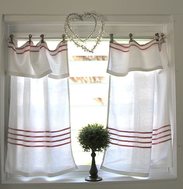 Cottage Kitchen Curtains
 Design dilemma Short or full length curtains