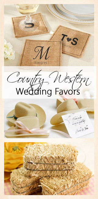 Country Themed Wedding Favors
 Fun Country Western Wedding Favors
