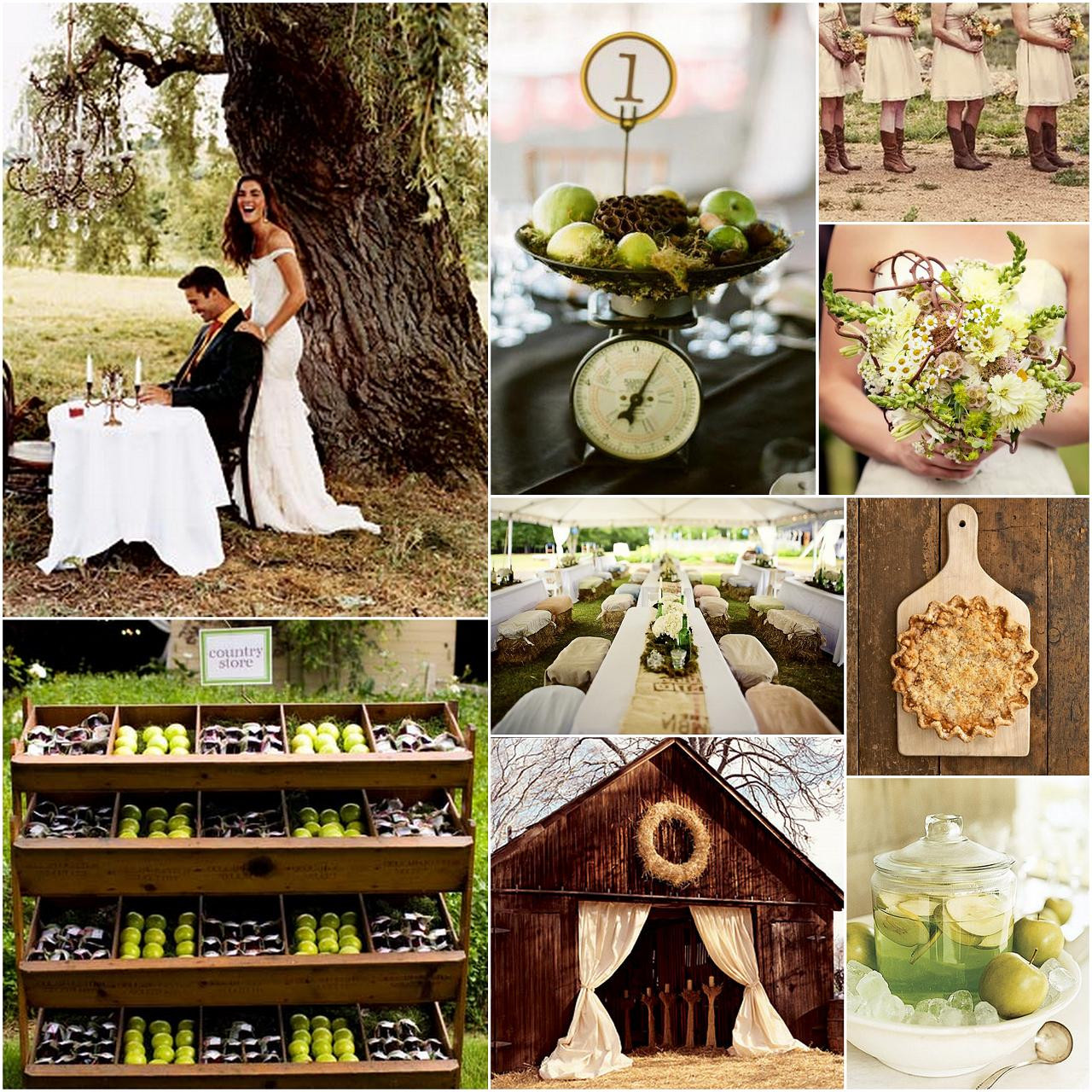 Country Themed Wedding Favors
 Country Wedding Inspiration Board