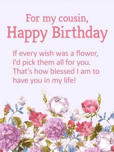 Cousin Birthday Quotes
 130 Happy Birthday Cousin Quotes and Memes