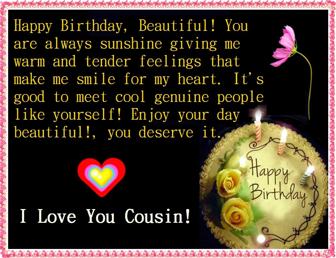 Cousin Birthday Quotes
 Happy Birthday Cousin Quotes and Wishes