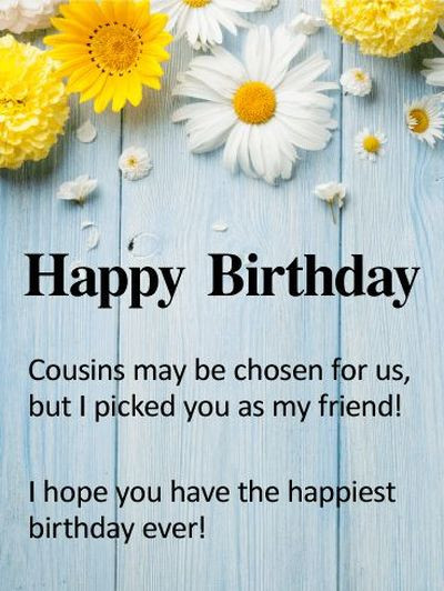 Cousin Birthday Quotes
 Happy Birthday Cousin Quotes and